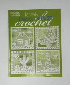 Leisure Arts Lovely Decor in Filet Crochet 7 Pattern Designs #5126 Susan Lowman - Picture 1 of 2