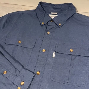 Camisa Carhartt Para Hombre Calce Relajado Manga Larga Abotonada Azul Marino Grande - Imagen 1 de 9
