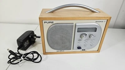 Pure Evoke-1 DAB/FM Radio with Maple Wood Finish - Image 1 of 2