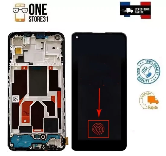 OLED Écran LCD + tactile complet avec chassis pour OPPO Find X3 lite CPH2145