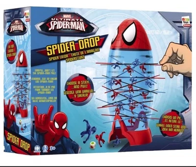 Spiderman Drop Game Childrens Board Game Age 3+ Christmas Gift Kerplunk Learning - Image 1 of 3