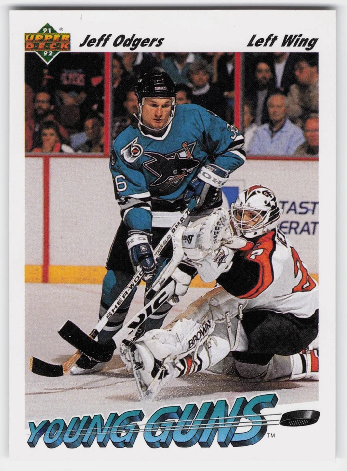 1991-92 Upper Deck #597 Jeff Odgers - Image 1 of 2