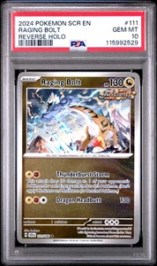 2024 Pokemon Scr En-Stellar Crown #111 Raging Bolt Reverse Holo PSA 10 - Picture 1 of 2