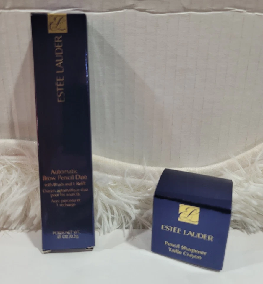 Estee Lauder Automatic Brow Pencil Duo W/ Brush and 1 Refill SOFT BROWN ABD 05  - Image 1 of 4