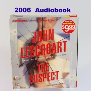 John Lescroat Audiobook 2006 The Suspect Murder Thriller Suspense Doctor Police - Picture 1 of 4