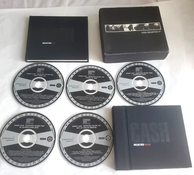 Johnny Cash Unearthed (5-CD Box Set) American Recordings with Book Foto 1 de 4