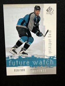 2000-01 UD Sp Authentic Future Watch 160 Greg Andrusak /900 - Picture 1 of 2