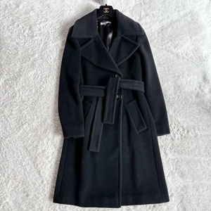 Max Mara Marella Cashmere Wool Chester Coat Belt A-line Used - Picture 1 of 9