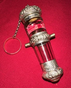 Silver Vinaigrette and Scent Bottle, England, 1874 - Picture 1 of 5