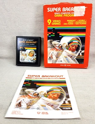Super Breakout (Atari 2600, 1981) CX2608 Tested - Image 1 of 4