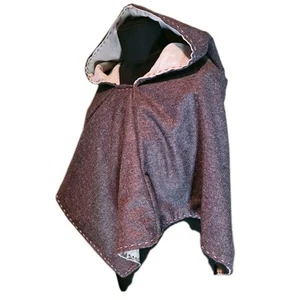 Viking Hood Large Pure Wool Linen Larp Fantasy Costume Reenactment Clothing New - Picture 1 of 7
