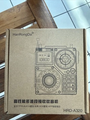 Bluetooth Speaker Aviation Air Band Radio Receiver AIR FM MW SW VHF WB HRD-A320 - Image 1 of 4