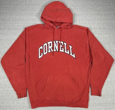 Moletom Steve and Barry's Cornell com capuz masculino XL pulôver grunge desgastado - Imagem 1 de 4