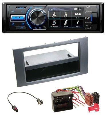 JVC Bluetooth MP3 USB DAB Autoradio für Ford Focus C-Max Galaxy S-Max 03-07 anth - Bild 1 von 4