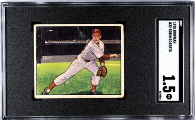 1950 Bowman Robin Roberts #32 SGC 1.5 - Image 1 of 2