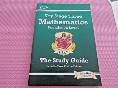 CGP KS3 Foundation Level Maths Study Revision Book with Online Edition VGC - Image 1 of 3