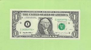 1995* ..UNCIRC $1 I 1625 3772 * .... 1995 $1 I-* STAR NOTE - Picture 1 of 2