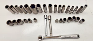 CRAFTSMAN   33 pc  SAE MIXED SOCKETS - Picture 1 of 4