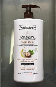 Evoluderm PARIS Argan Divin Ultra Nourishing BODY LOTION Made in France 1000ml - Picture 1 of 4