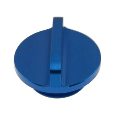 CNC Aluminum Filler Blue For Kawasaki Ninja ZX CNC Dexter Engine Oil Cap Fluid - Image 1 of 3