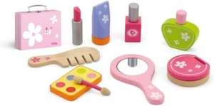VIGA Wooden Beauty Case and Makeup Set for Kids Pretend Play Set Toy Girl Gift - Picture 1 of 6