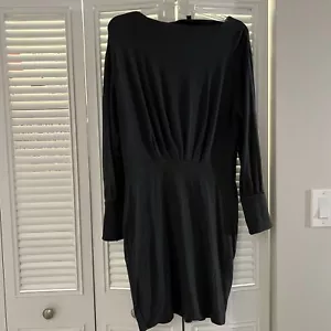 Vestido Express Manga Larga, Cálido, Cómodo Gris Talla Mediana - Imagen 1 de 5