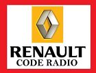 Renault UNLOCK CODE car cd radio player Clio Espace Megane Scenic Laguna