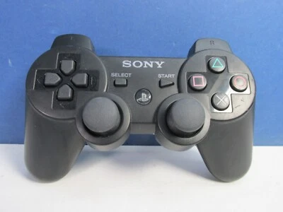 WORKING sony playstation PS3 BLACK wireless OFFICIAL CONTROLLER DUALSHOCK 3 PAD - Image 1 of 4