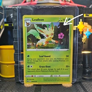 Leafeon Swirl Holo Sword & Shield Cosmos Promo Pokémon TCG SWSH191 - Picture 1 of 8