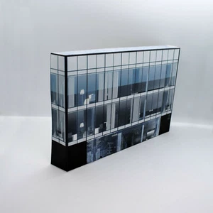 Tarjeta de bajo relieve calibre oo edificio oficinas escala 1/76 modelo ferrocarril 4 mm C9 - Imagen 1 de 5