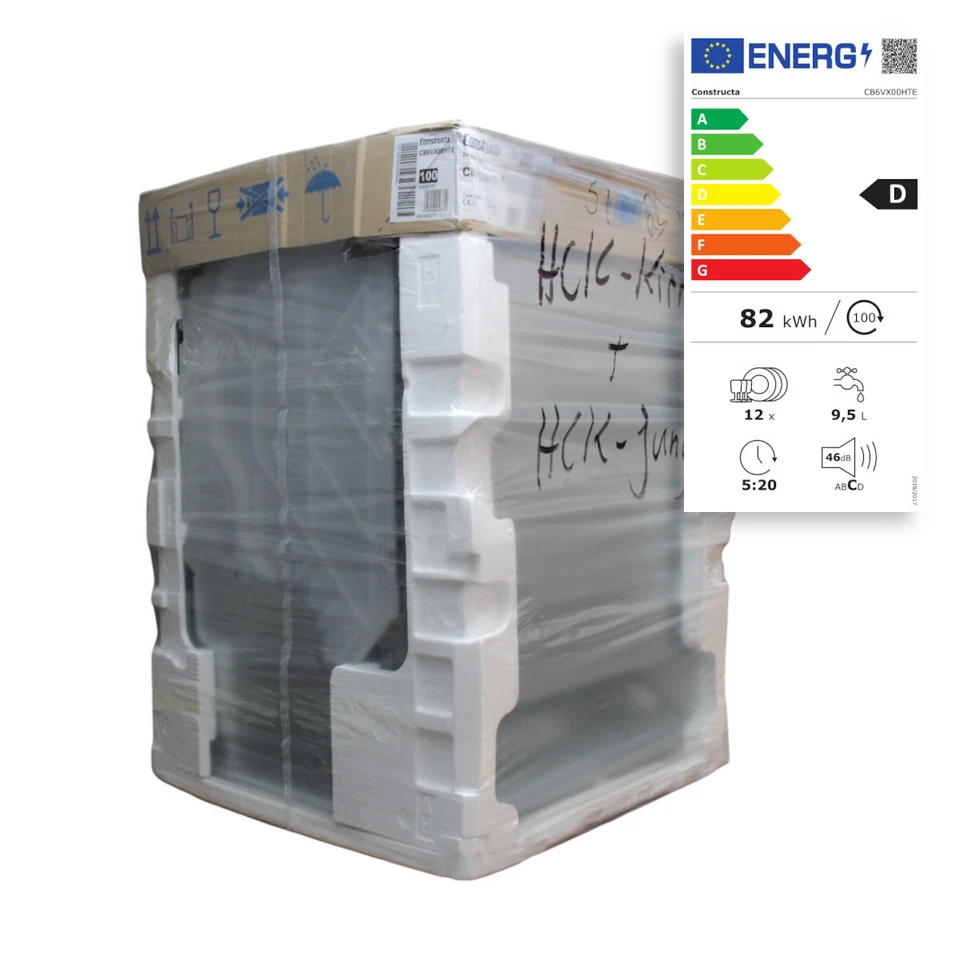 Constructa CB6VX00HTE XXL Geschirrspüler 60cm vollintegrierbar 12 Maßgedecke - Bild 1 von 1