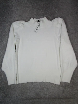Suéter Express Mujer Medio Blanco Tejido Pullover Nuevo Foto 1 de 4