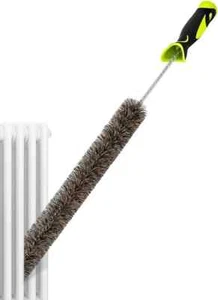 Spazzola Pulitore Radiatore Sottile Lunga 81cm Setole Cinghiale, Spazzola Spolverino Radiatore Lunga - Foto 1 di 7
