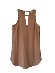 T-shirt donna nero cigno vestito mini stringato laterale blush colore rosa taglia small - Foto 1 di 12