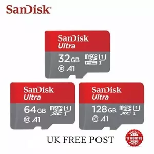 SanDisk Ultra Micro SD 32GB 64GB 128GB Class 10 SDHC SDXC Memory Card Imagemate - Picture 1 of 27