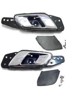 Pair Front Interior Door Handle Chrome Fits Ford Ranger Mazda BT50 2012 2020 L R - Picture 1 of 9