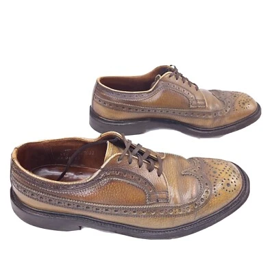 Bootmaster by Thom Mcan Brown Leather Wing Tip Oxfords Dress Shoes Mens Size 9 - Image 1 of 4