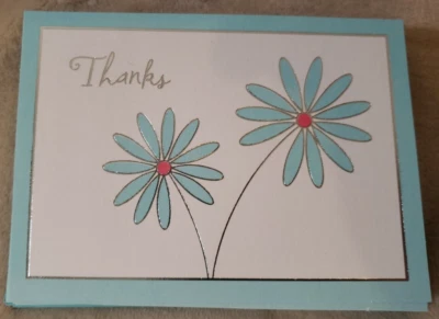 Greetings Cards - Lot Of Thanks Cards 16 -  All same , Blank , 13 Envelopes - Image 1 of 3