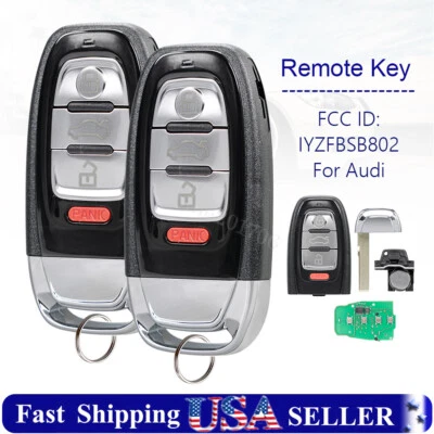 2 Llaveros a distancia Smart Prox para Audi A4 A5 Q5 2010 2011 2012 2013 2014 2015 2016 Foto 1 de 4