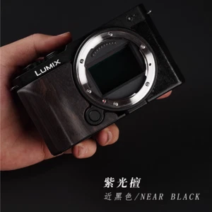 Adesivo antiscivolo manico impugnatura fotocamera legno fatto a mano per Panasonic Lumix S9 - Foto 1 di 19