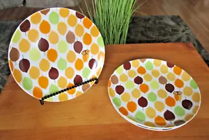 Set Of 4 Rachel Ray Little Hoot 8” Ceramic OWL Salad Plates - Picture 1 of 3