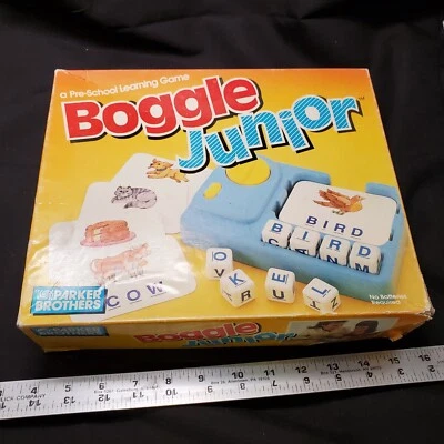 BOGGLE Junior First Edition Preschool Learning Game by Parker Brothers 1988 Jr - Image 1 of 4