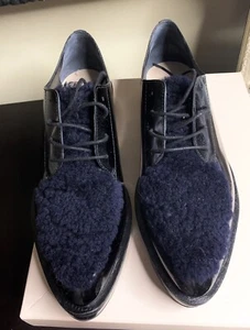 women's shoes Size 91/2 Loeffler Randall Black With Fur - Bild 1 von 4