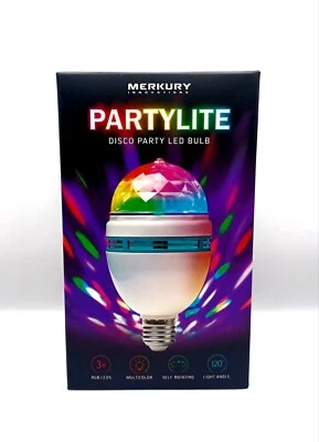 Merkury Partylite Disco Party LED Bulb - Self Rotating - Multicolor Light  - Image 1 of 4
