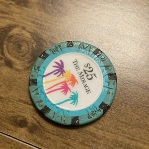 $25 mirage casino chip las vegas super rare obsolete - Picture 1 of 2