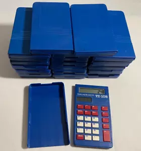24 Lot Texas Instruments TI-108 Basic Calculator Solar Powered W/Cover Working - Picture 1 of 3
