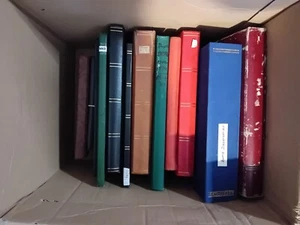 Worldwide 15kg box of half/part filled albums & stock books Mostly used - Picture 1 of 1