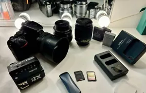 Nikon D3500 + 3 Objektive + Godox X2T Nikon Sender, Speicherkarte 128, 4 Akkus, - Bild 1 von 11