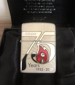 Nuevo encendedor Zippo 1/500 75 aniversario limitado Swarovski 2007 Italia - Imagen 1 de 12