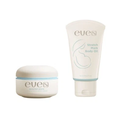 EVE'S Booster White Body Cream Stretch Mark 100ml +Body Oil Gel Reduce Scars 90g - Image 1 of 4